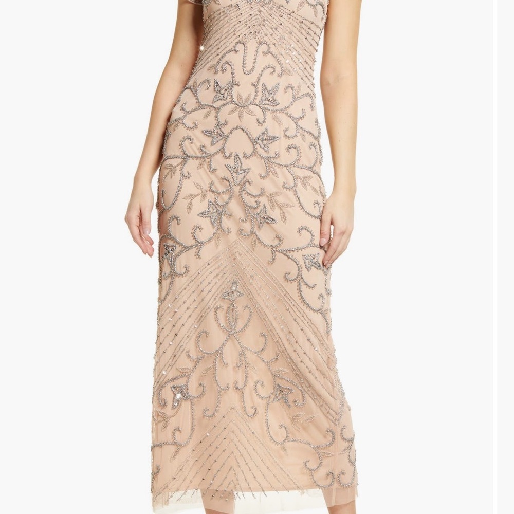 Pisarro Nights Blush Strapless Maxi Gown